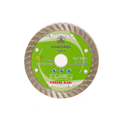 Κρύα λεπίδα διαμαντιών Τύπου 4.3inch “110×1.2/1.8×10×20mm στροβιλο για το γενικό σκοπό, κεραμικός, μαρμάρινος και συγκεκριμένος