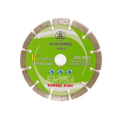 150x22.23mm 6 τετμημένη ίντσα λεπίδα διαμαντιών για το συγκεκριμένο τούβλο Stone κοπής