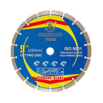 μύλος 230mm δίσκων 9inch 230mm συγκεκριμένος τέμνων κονίαμα που μαζεύει με τη τσουγκράνα τη λεπίδα