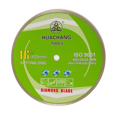 10» 12» 14» 16inch 400mm συνεχής λεπίδα 25.4mm διαμαντιών περικοπών πλαισίων υγρή άντεξαν