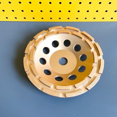 230mm διπλή ρόδα φλυτζανιών υπόλοιπου κόσμου ροδών φλυτζανιών διαμαντιών 9 ίντσας για τα πέτρινα σκληρά οικοδομικά υλικά