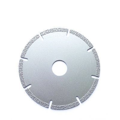 Υψηλός - η ποιότητα 105×0.5/1.0×5×20×8T σκουπίζει το συγκολλημένο διαμάντι που αλέθει με ηλεκτρική σκούπα τον τέμνοντα δίσκο για το κεραμικό πλαστικό μάρμαρο πετρών