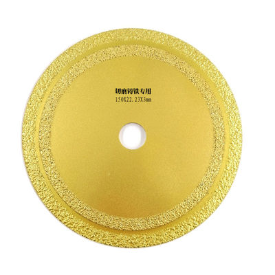 5.91» 150x22mm άντεξε την κενή συγκολλημένη λεπίδα διαμαντιών για το γρήγορα κομμένο πριόνι