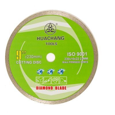 υψηλός - ποιοτικός 9inch κρύος Τύπος 230×1.8/2.6×10×22.23mm συνεχής λεπίδα διαμαντιών πλαισίων για το γενικό σκοπό, κεραμικό, μάρμαρο