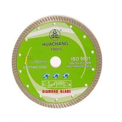 Κρύα λεπίδα 6inch “180×1.6/2.6×10×22.23mm διαμαντιών Τύπου στροβιλο για το σκυρόδεμα