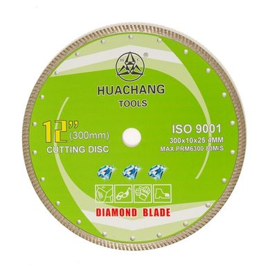 Κρύα λεπίδα διαμαντιών Τύπου 12inch “300×2.0/3.0×10×25.4mm στροβιλο υψηλή - ποιότητα για το γενικό σκοπό, κεραμικό, μάρμαρο