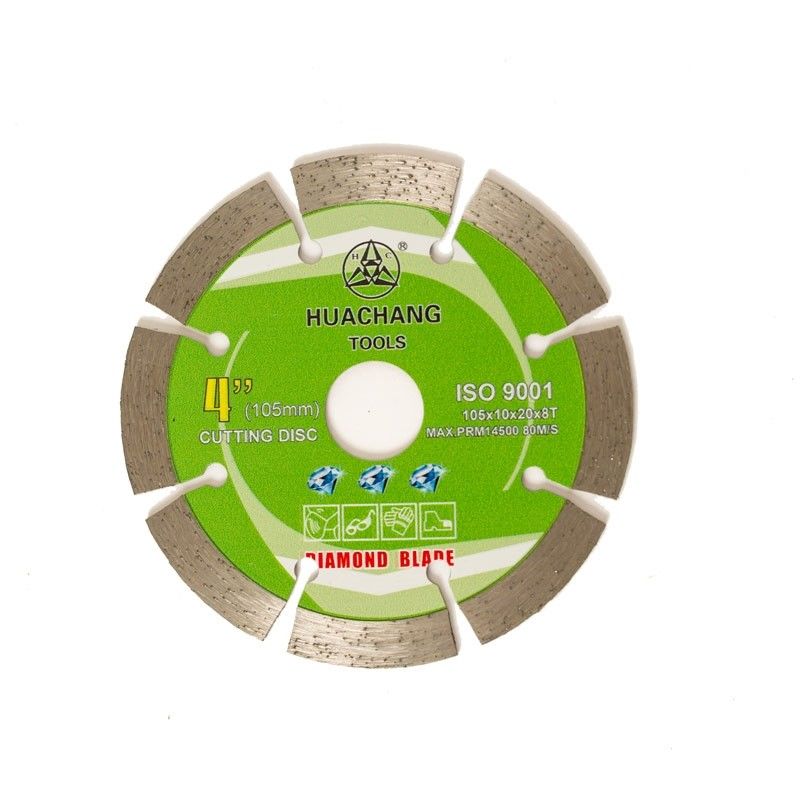 Υψηλός - ο ποιοτικός κρύος Τύπος 4inch 105×1.2/1.8×10×20×8T έτεμνε τη λεπίδα διαμαντιών για το γενικό σκοπό, Stone