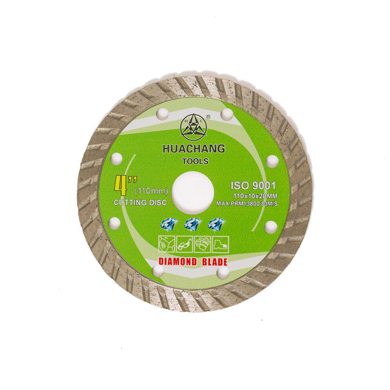 Κρύα λεπίδα διαμαντιών Τύπου 4.3inch “110×1.2/1.8×10×20mm στροβιλο για το γενικό σκοπό, κεραμικός, μαρμάρινος και συγκεκριμένος