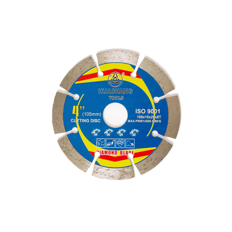 Υψηλός - ποιότητα 4,5 καυτός Τύπος λεπίδων διαμαντιών ίντσας 105×1.2/1.8×10×20×8T συγκεκριμένος για το γενικό σκοπό, το Stone και το σκυρόδεμα