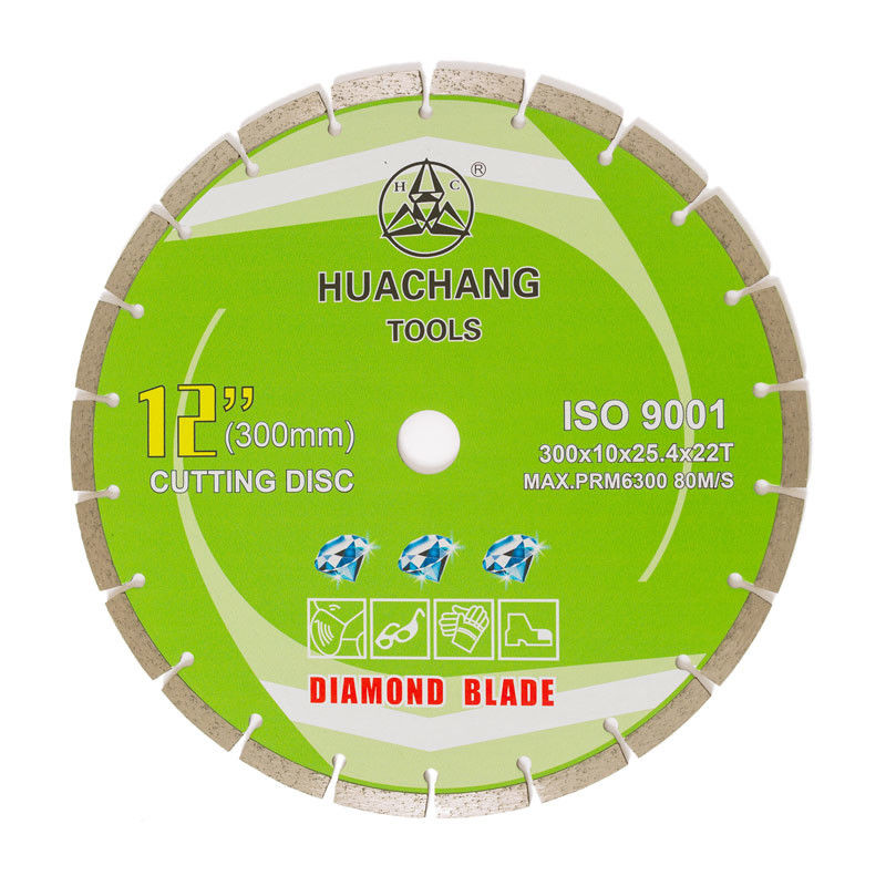 300x25.4mm ξηρά τετμημένη περικοπή λεπίδα διαμαντιών 12 ίντσας για πέτρινο τέμνοντα διπλής χρήσεως γρανίτη