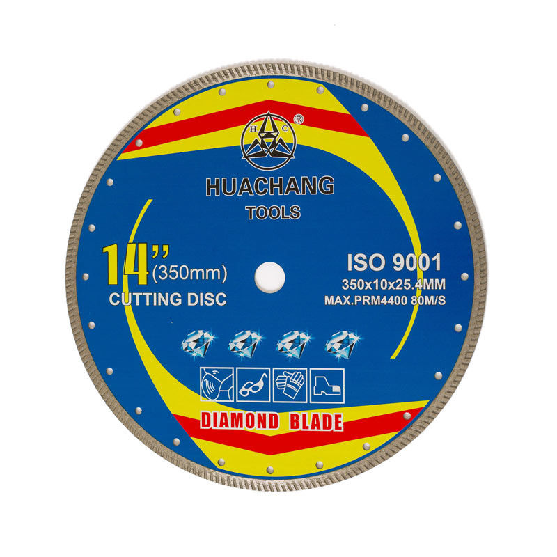 Καυτός Τύπος 14inch “350×2.2/3.2×10×25.4mm υψηλά - σώμα χάλυβα διαμαντιών Blade65Mn ποιοτικής πορσελάνης με τη μακριά τέμνουσα ζωή