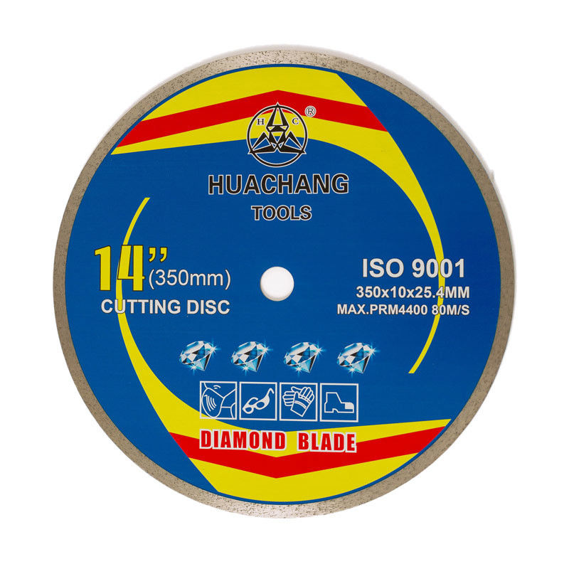 350mm 14 ίντσα 250mm λεπίδα πριονιών κεραμιδιών διαμαντιών 10 ίντσας για τα τορνευτικά πριόνια 25.4mm άντεξαν