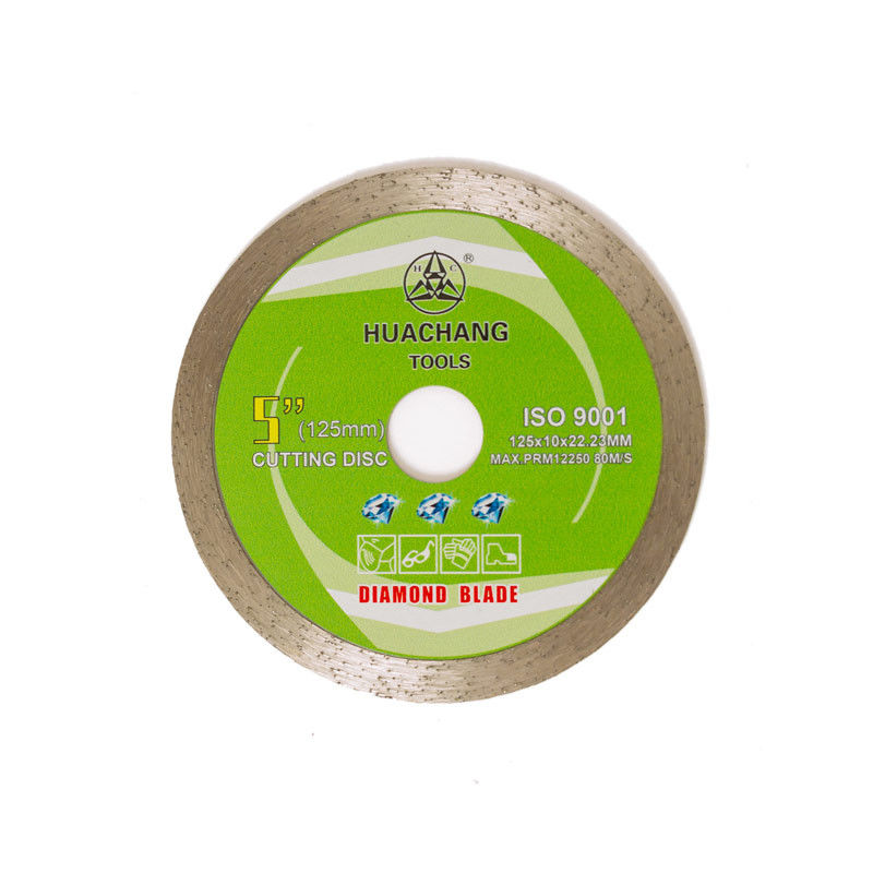 υψηλός - ποιότητα 5inch 125×1.2/1.8×10×22.23mm συνεχής λεπίδα διαμαντιών πλαισίων για το γενικό σκοπό, κεραμικός, μαρμάρινος και συγκεκριμένος