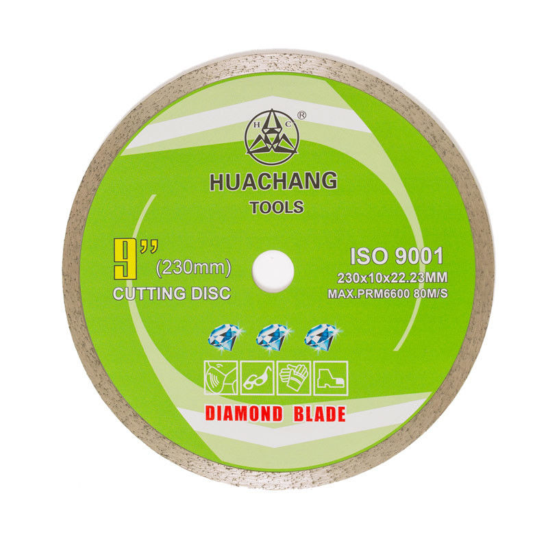 υψηλός - ποιοτικός 9inch κρύος Τύπος 230×1.8/2.6×10×22.23mm συνεχής λεπίδα διαμαντιών πλαισίων για το γενικό σκοπό, κεραμικό, μάρμαρο
