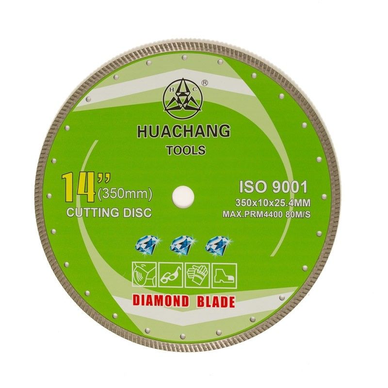 14inch στροβιλο κρύος Τύπος “350×2.2/3.2×10×25.4mm λεπίδων διαμαντιών για κεραμικό